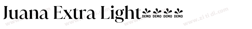 Juana Extra Light字体转换